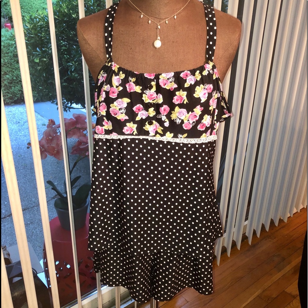 Studio Donatellla Pajama Tank & Shorts 2-piece Lg
